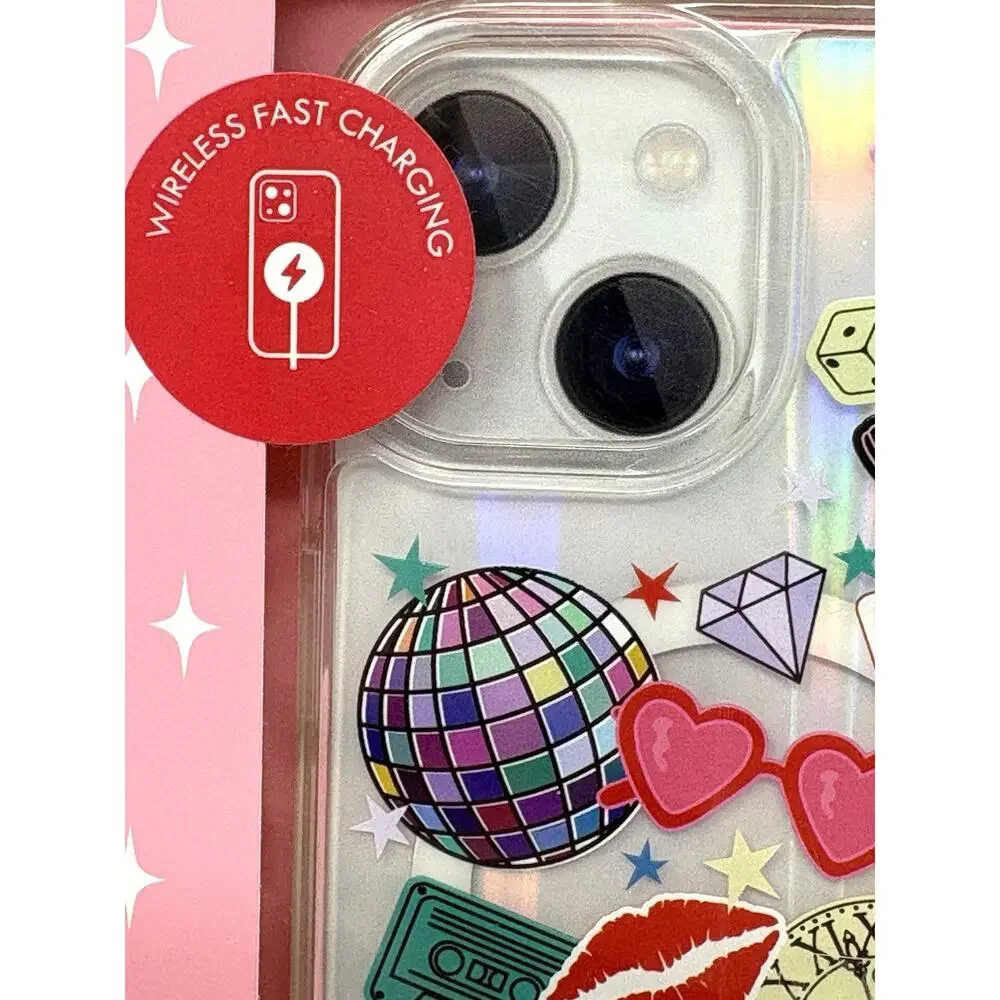 Skinnydip Disco Ball Guitar Cowgirl iPhone 13 / 14 / 15 New York Beaded Strap